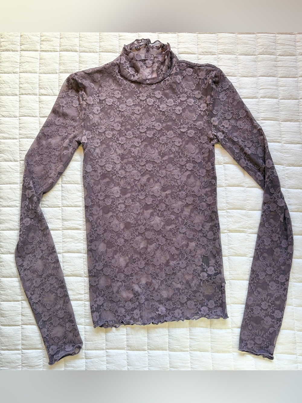 Out From Under Lace Long-Sleeved Blouse Size XS